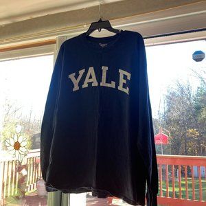 Thick Nice Nvy Blue Yale Long Sleeve Shirt 2XL